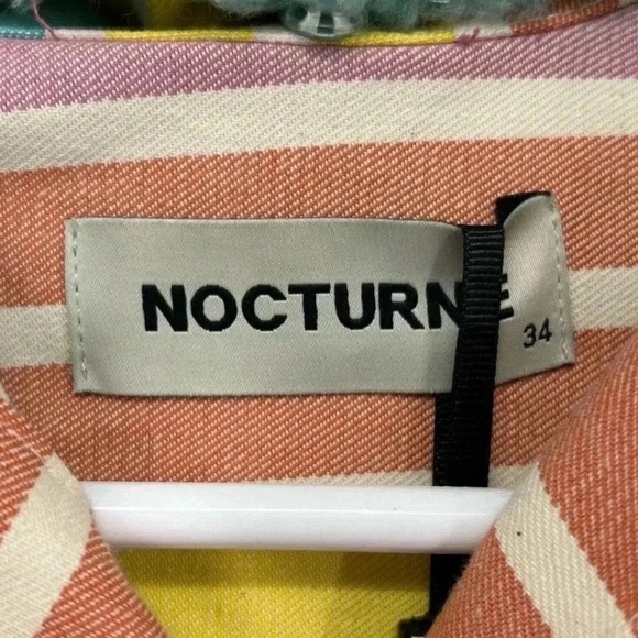 Nocturne Rainbow Striped Shacket XS NWT - Picture 4 of 14